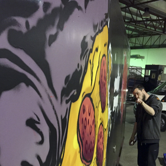 mobile catering grafitti